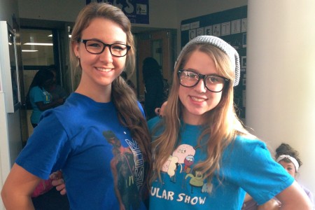 This is my bestfriend, Tori Beemer(10) and I on thursday. Obviously we chose to be hipsters.