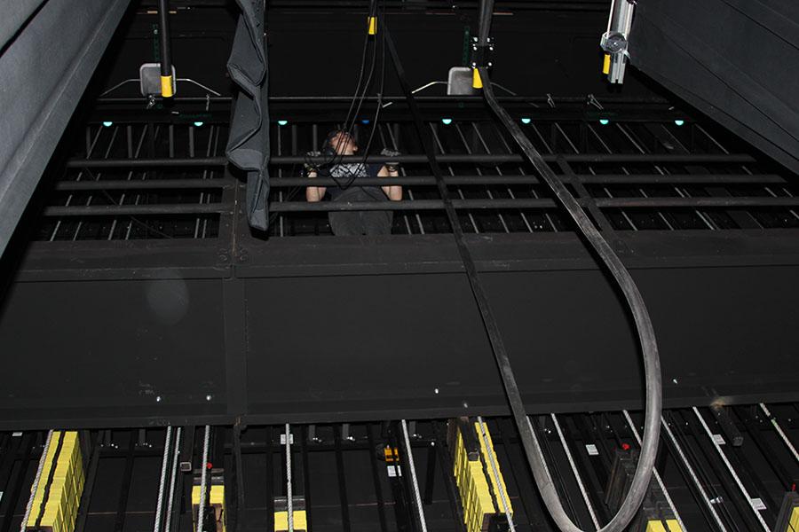 Chanel Mullen is standing in the rafters waiting for her cue, Oct. 29.