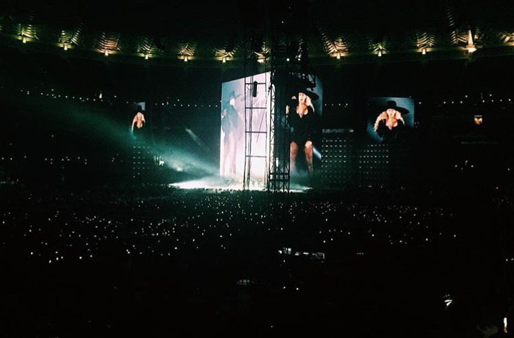 Beyoncé was larger than life during her performance at the Scottrade Center. 