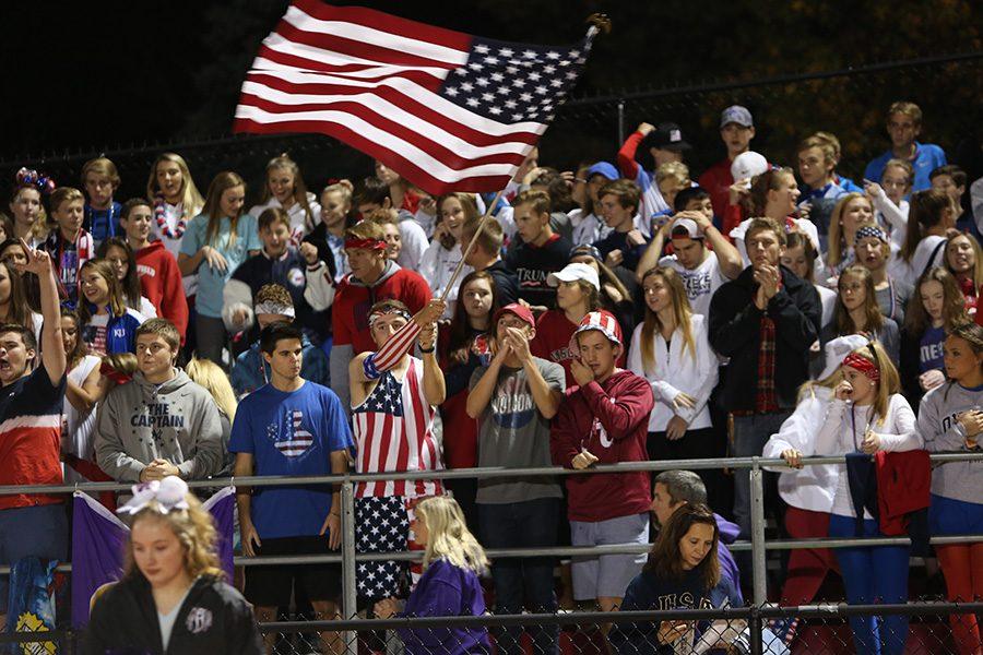 In honor of the election, Catpound dressed in the Merica theme at the varsity football game against Kirkwood, Nov. 4.  We walked into this election as the United States, and we need to leave this election still united, no matter how divided we are over the President-elect.