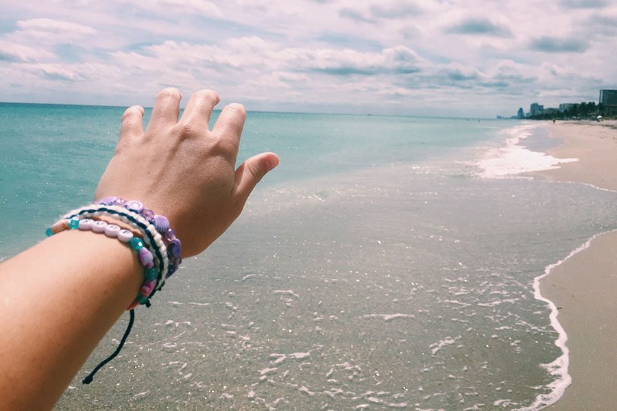 As I reach out my hand towards the salty, blue ocean on Hollywood Beach, Florida, I discover that there is a deeper meaning behind it. I live for adventure. 