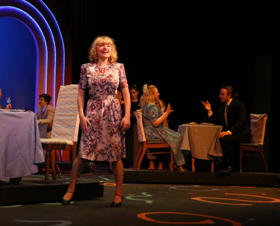 Hayley Krey (12) performs during rehersal for "The Wedding Singer," Nov. 7.