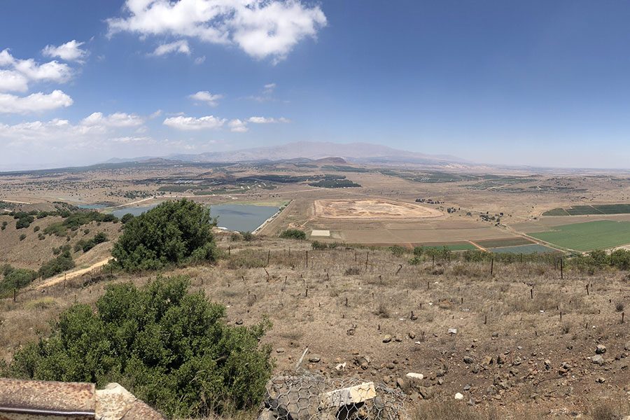 Mount Vental in Israel overlooks Syria, a country ravaged by an ongoing civil war. 