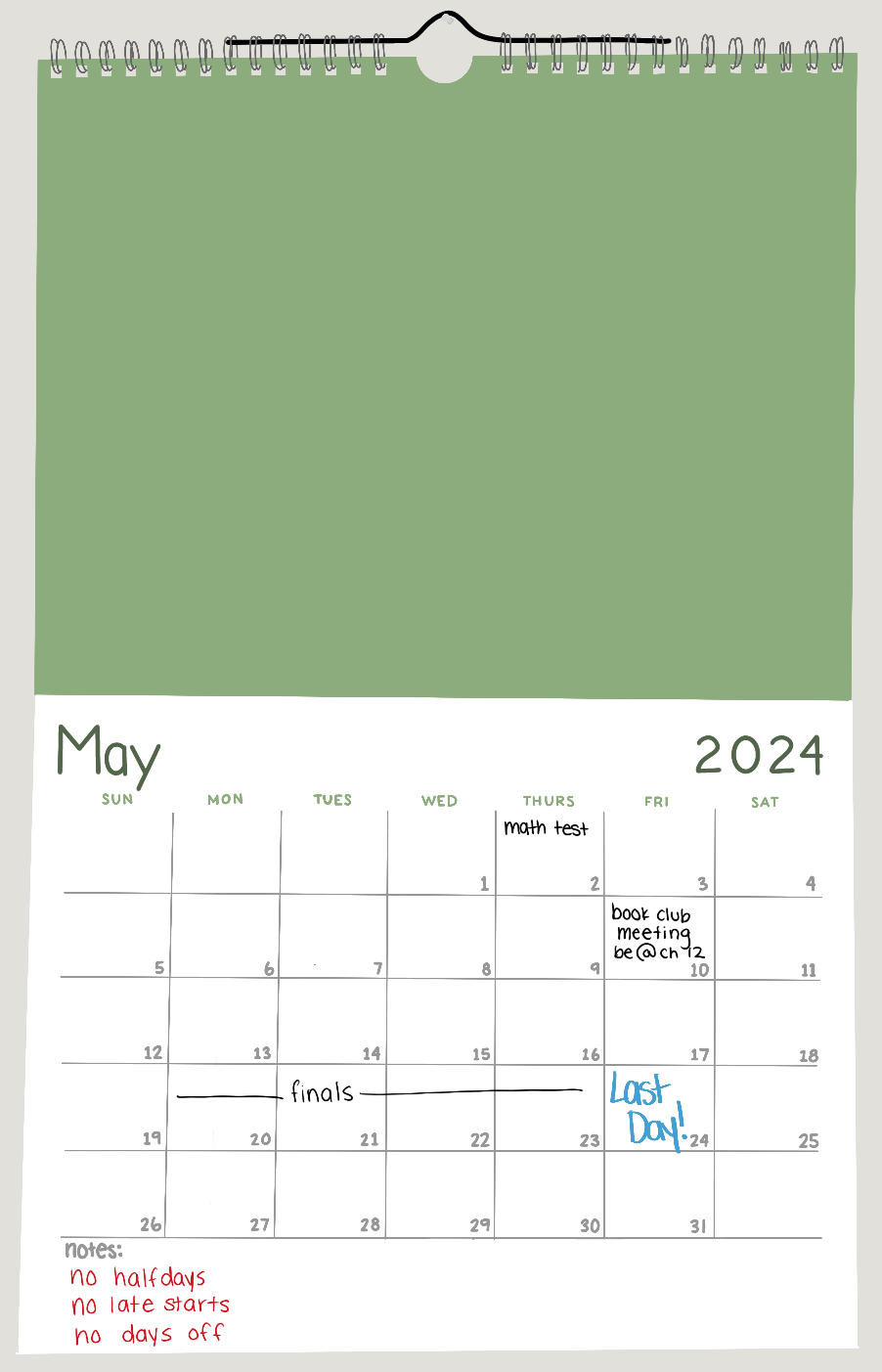 Rockwood Calendar Proposal