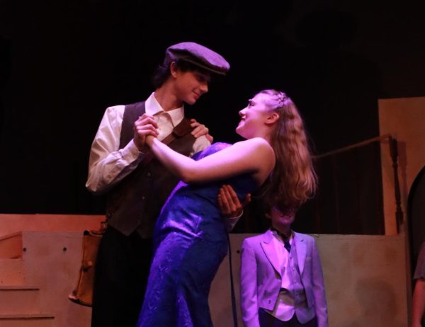 Dmitri (Andrew Graham, 10) and Anastasia (Amelia-Grace Thal, 11) dance together in the musical.