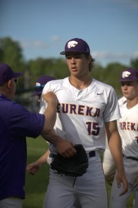 Joggerst getting advice from coach photo by Lia Burke